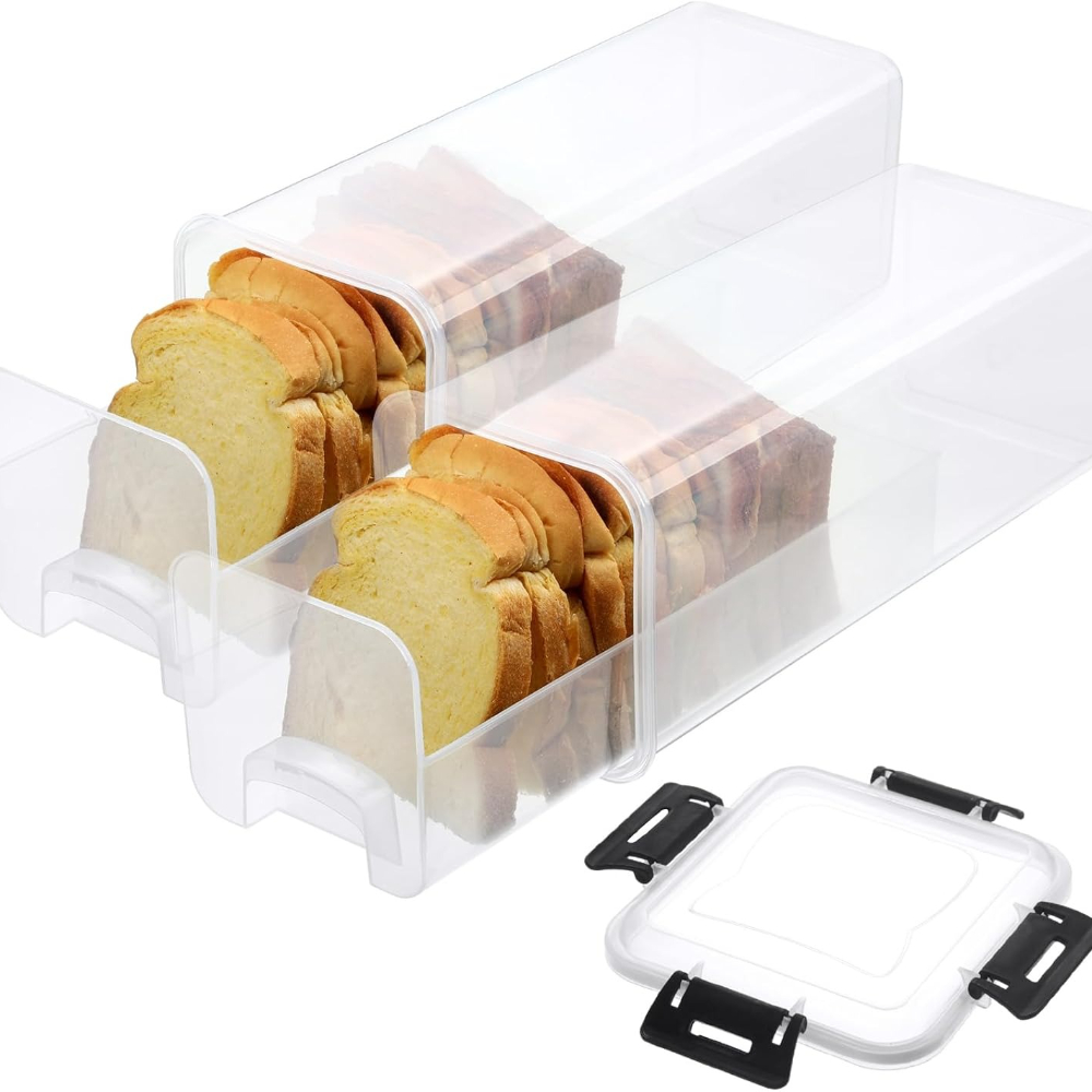 Meal Prep Container - 4 Liter Bread Storage Container, Plastic