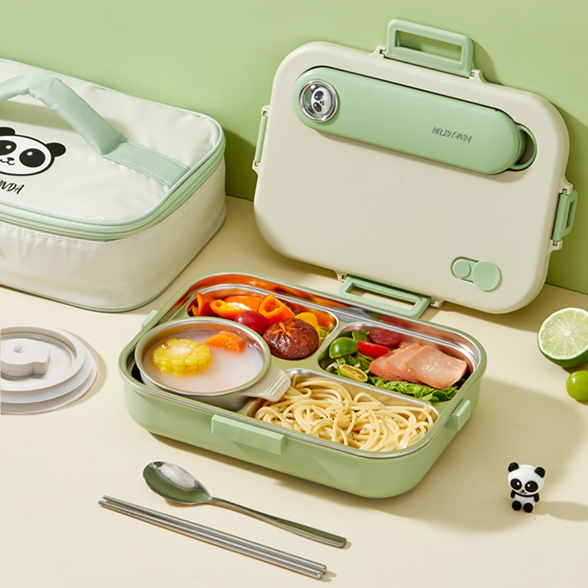 Meal Prep Container - Portable Sealed 304 Stainless Steel Lunch