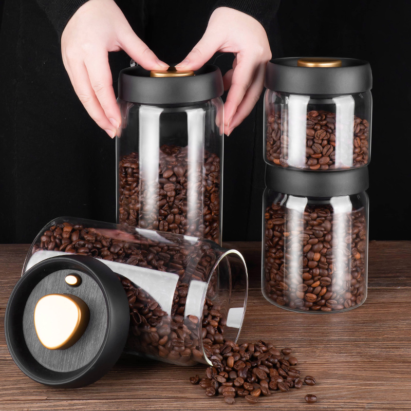 Glass Container Set - PARACITY Vacuum Sealed Tank Coffee Bean