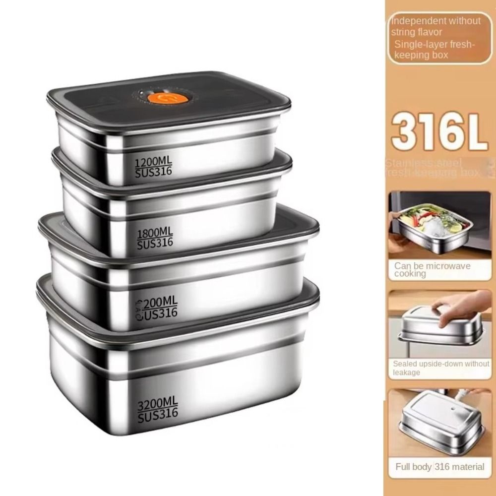 Stainless Steel Camping Lunch  - Meal Prep Microwave ulasan dan harga