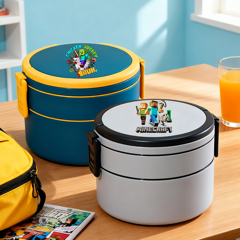 Game Theme Double Layer Lunch  - Meal Prep Microwave ulasan dan harga