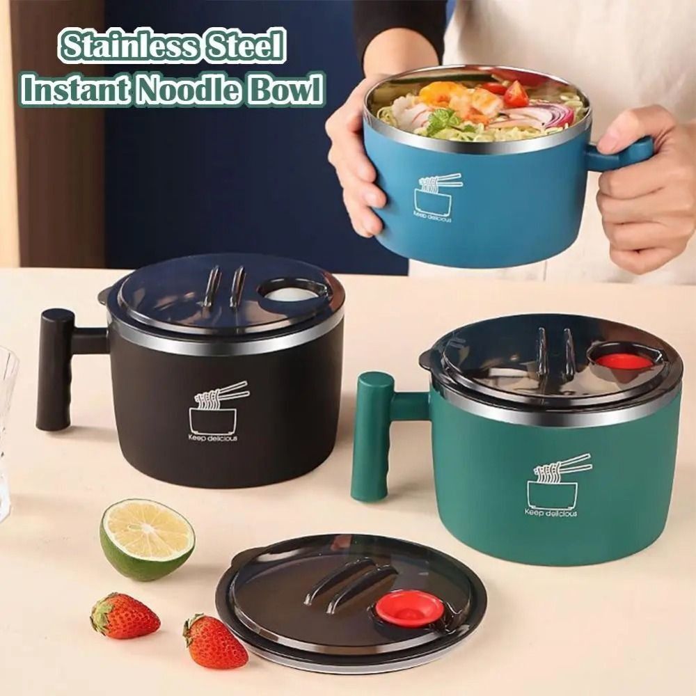 Portable Stainless Steel Ramen - Meal Prep Soup ulasan dan harga
