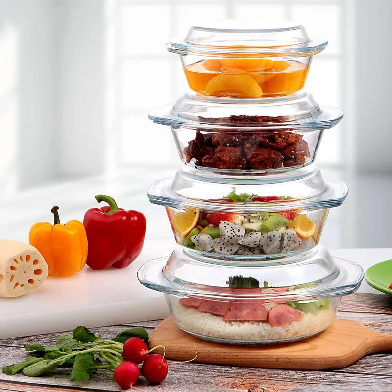 Tempered Glass Bowl with Lid H - Meal Prep Soup ulasan dan harga
