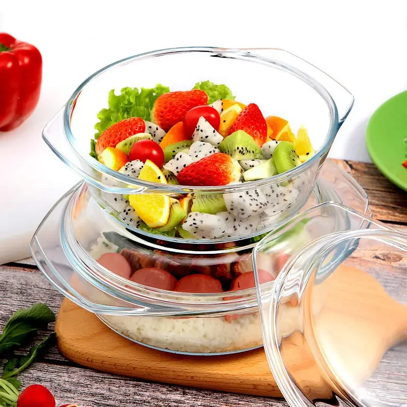 Tempered Glass Bowl with Lid H - Meal Prep Soup ulasan dan harga
