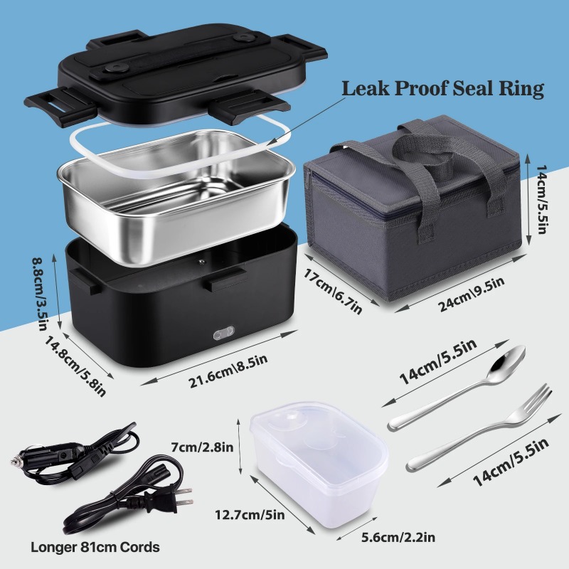 Electric Heated Lunch Box 110V - Meal Prep Microwave ulasan dan harga