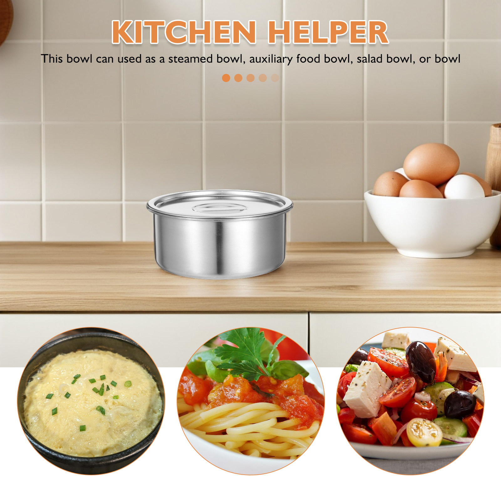 Stainless Steel Steamed Egg Bo - Meal Prep Container ulasan dan harga