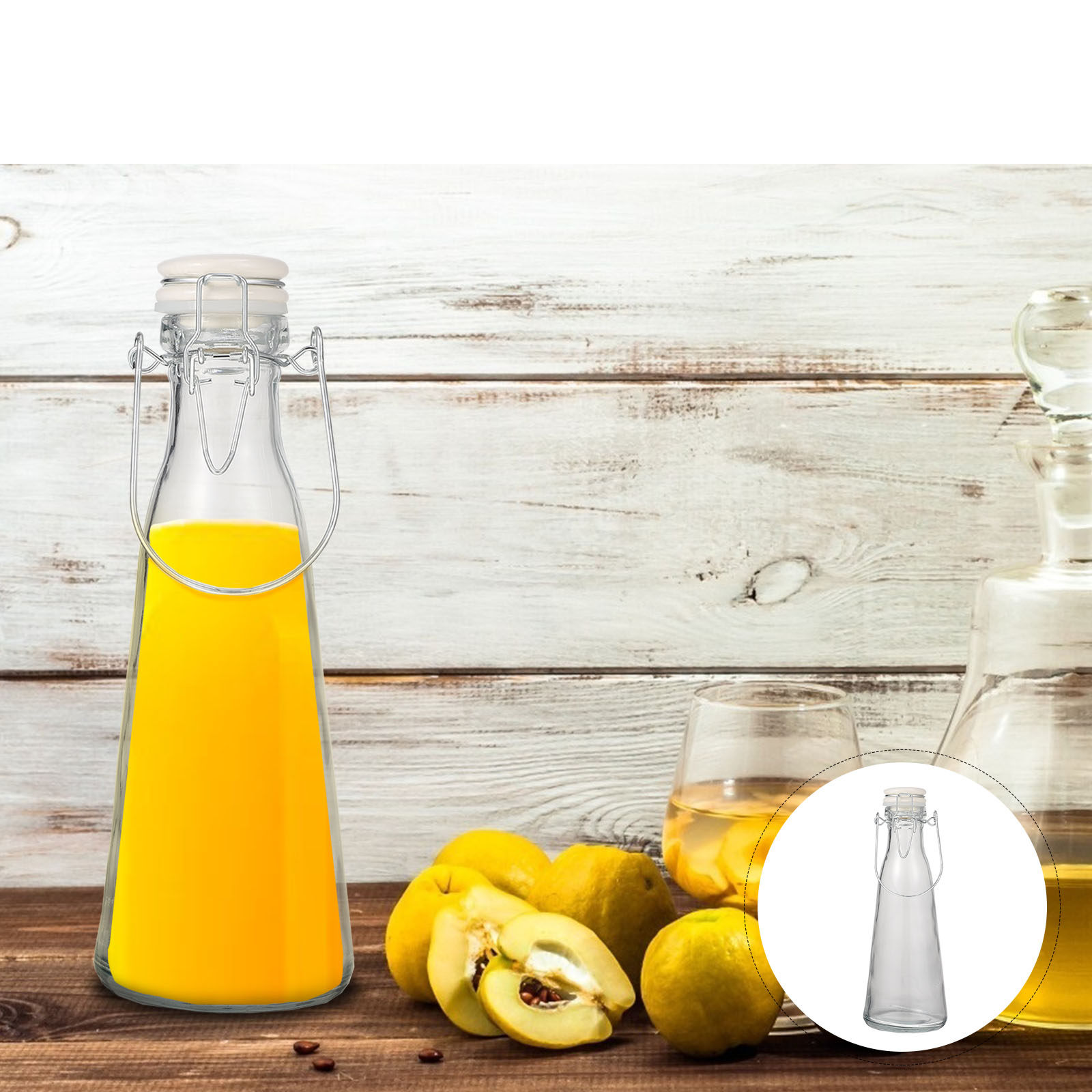 2Pcs High Strength Transparent - Glass Container Set ulasan dan harga