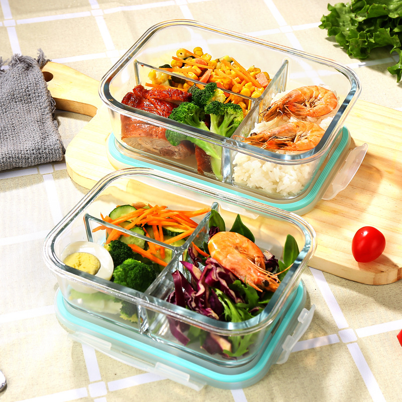 Glass Fresh-Keeping Box high B - Meal Prep Microwave ulasan dan harga