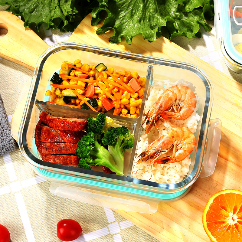 Glass Fresh-Keeping Box high B - Meal Prep Microwave ulasan dan harga