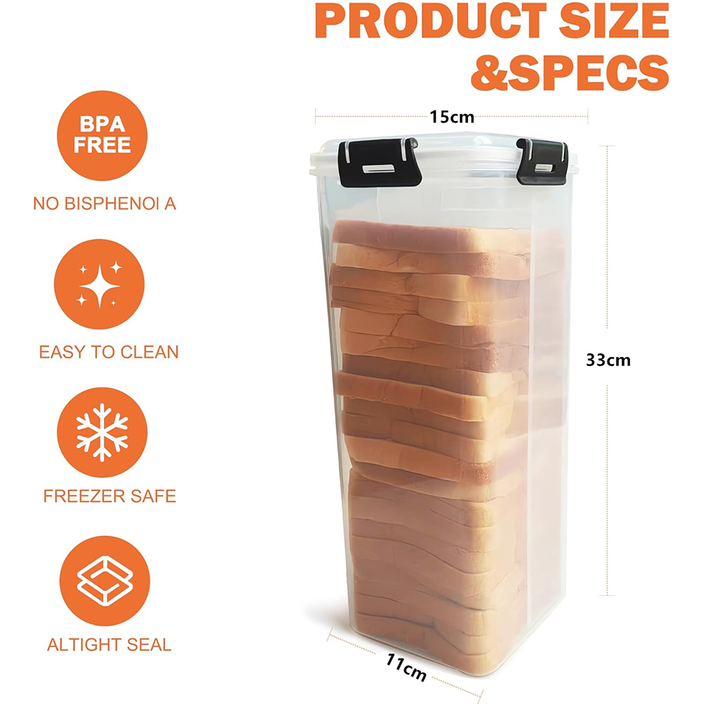 Bread Storage Container with A - Meal Prep Container ulasan dan harga