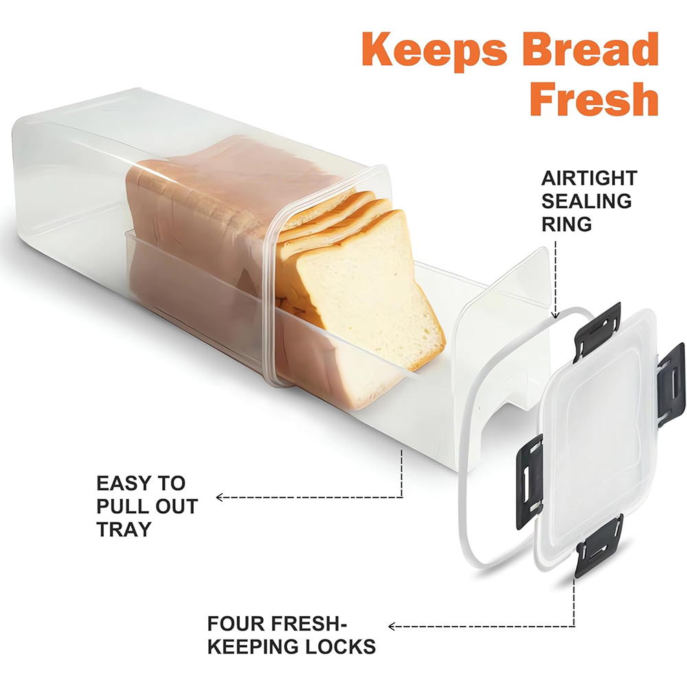 Bread Storage Container with A - Meal Prep Container ulasan dan harga