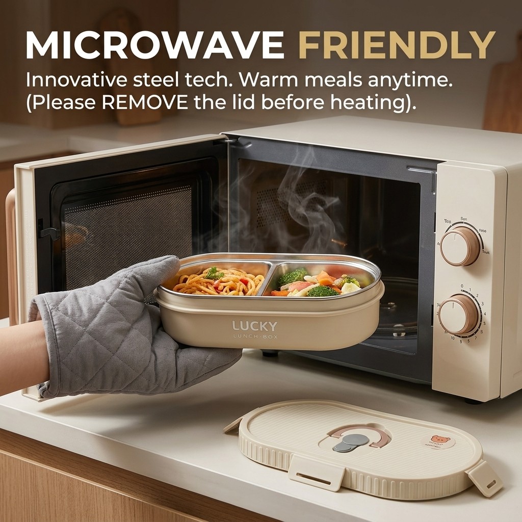 Microwavable 304 Stainless Ste - Meal Prep Container ulasan dan harga