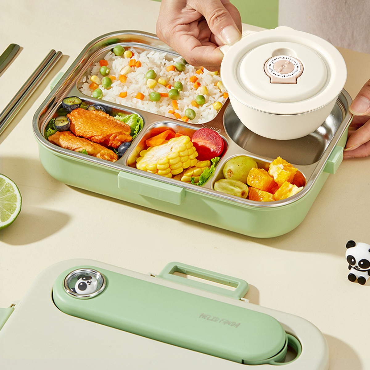 Portable Sealed 304 Stainless  - Meal Prep Container ulasan dan harga