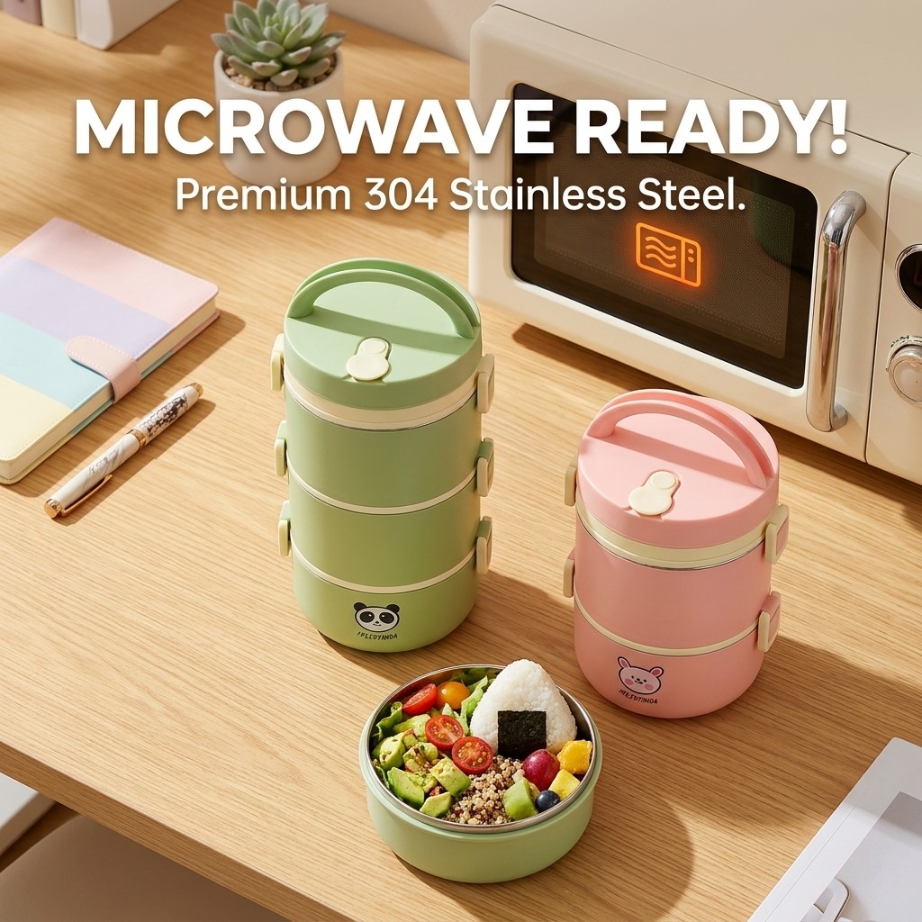 304 Stainless Steel Thermal Lu - Meal Prep Container ulasan dan harga