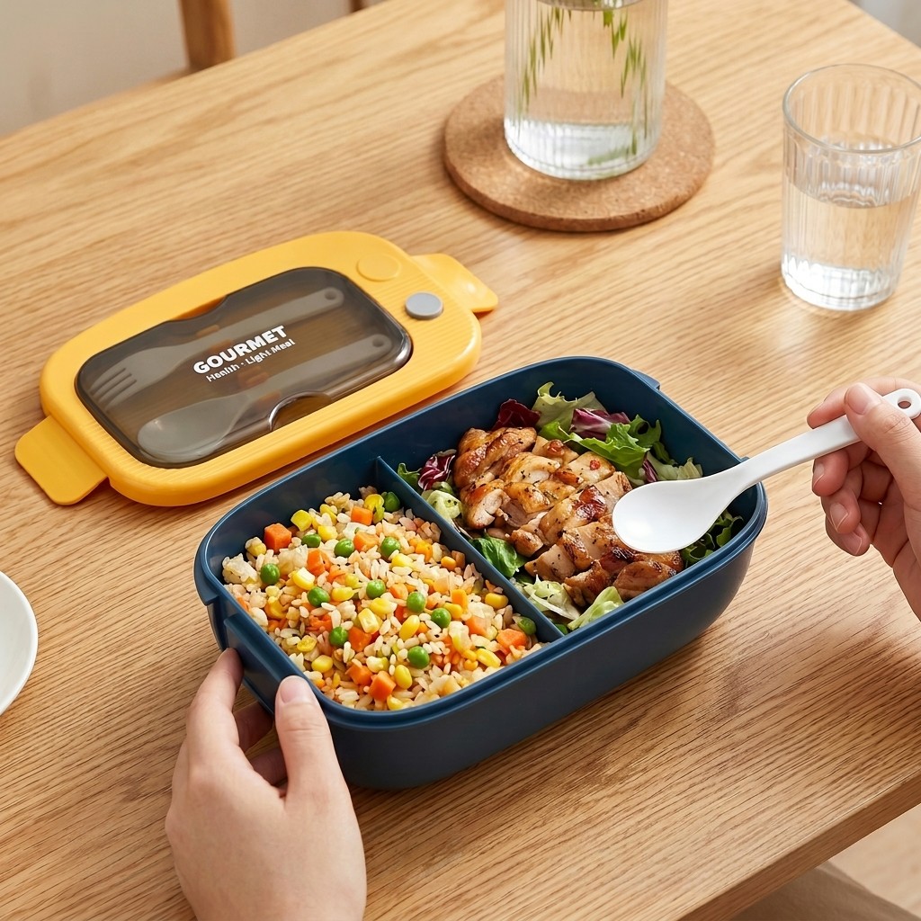 Microwavable Plastic Bento Box - Meal Prep Container ulasan dan harga