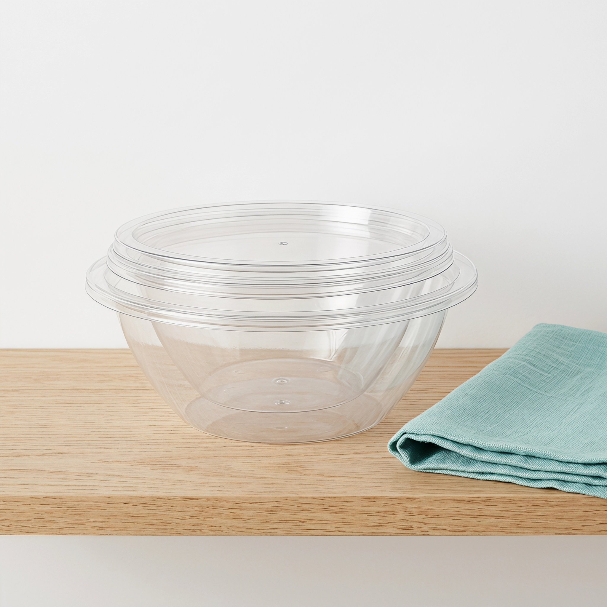 2Sets Clear Salad Mixing Bowls - Meal Prep Container ulasan dan harga