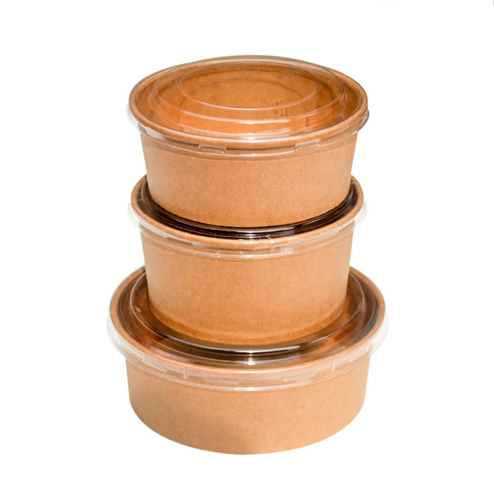 20Pcs Kraft Paper Bowls Leakpr - Meal Prep Container ulasan dan harga