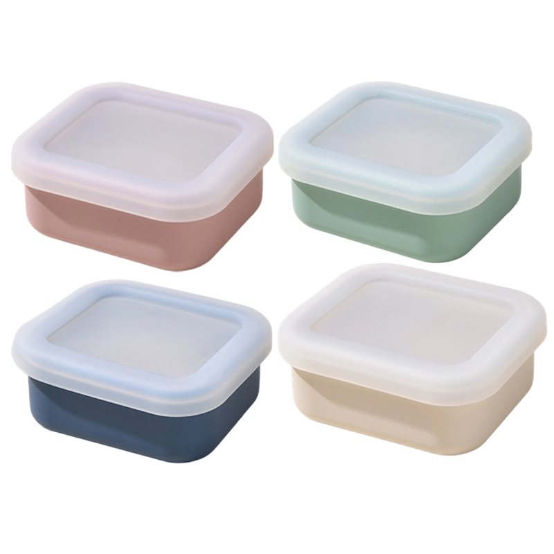 AB33-4-Pack Silicone Freezer M - Meal Prep Container ulasan dan harga