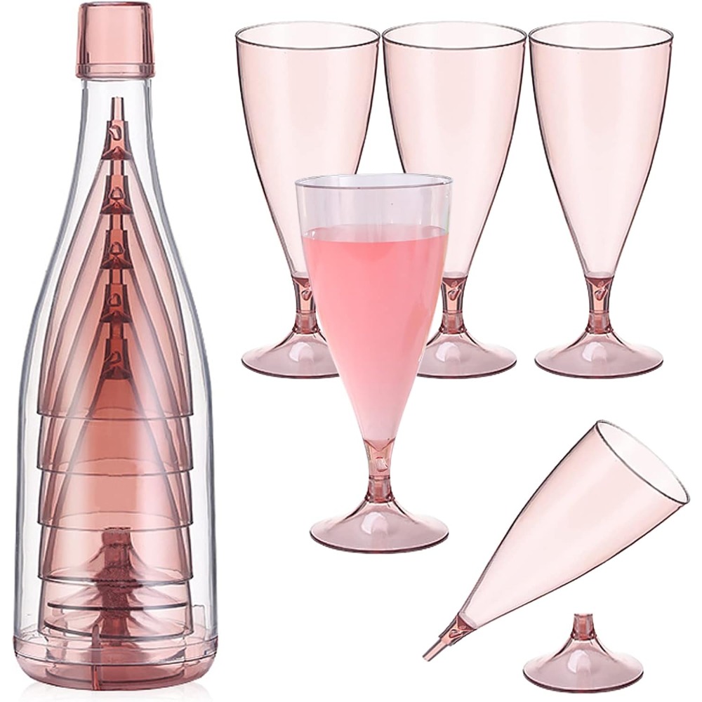New Plastic Foldable Champagne - Glass Container Set ulasan dan harga