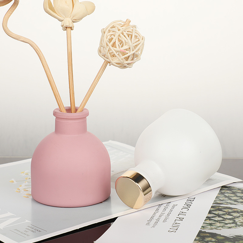 1pc 50ml Empty Pink/White/Yell - Glass Container Set ulasan dan harga
