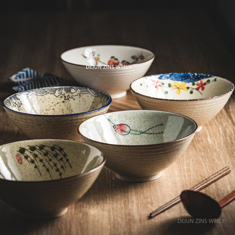 8-inch Ceramic Noodle Bowl Jap - Meal Prep Soup ulasan dan harga