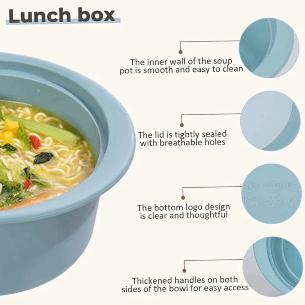 Lunch Box Silicone Microwave S - Meal Prep Soup ulasan dan harga