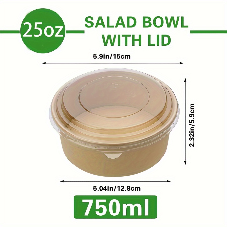 25Oz/750Ml 25/50 Pack Paper Bo - Meal Prep Container ulasan dan harga