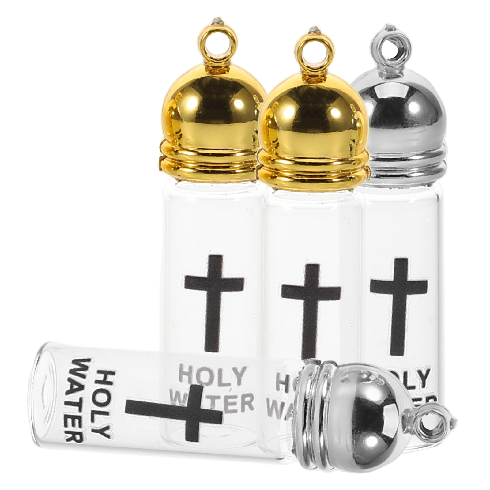 4Pcs Holy Water Bottles Glass  - Glass Container Set ulasan dan harga