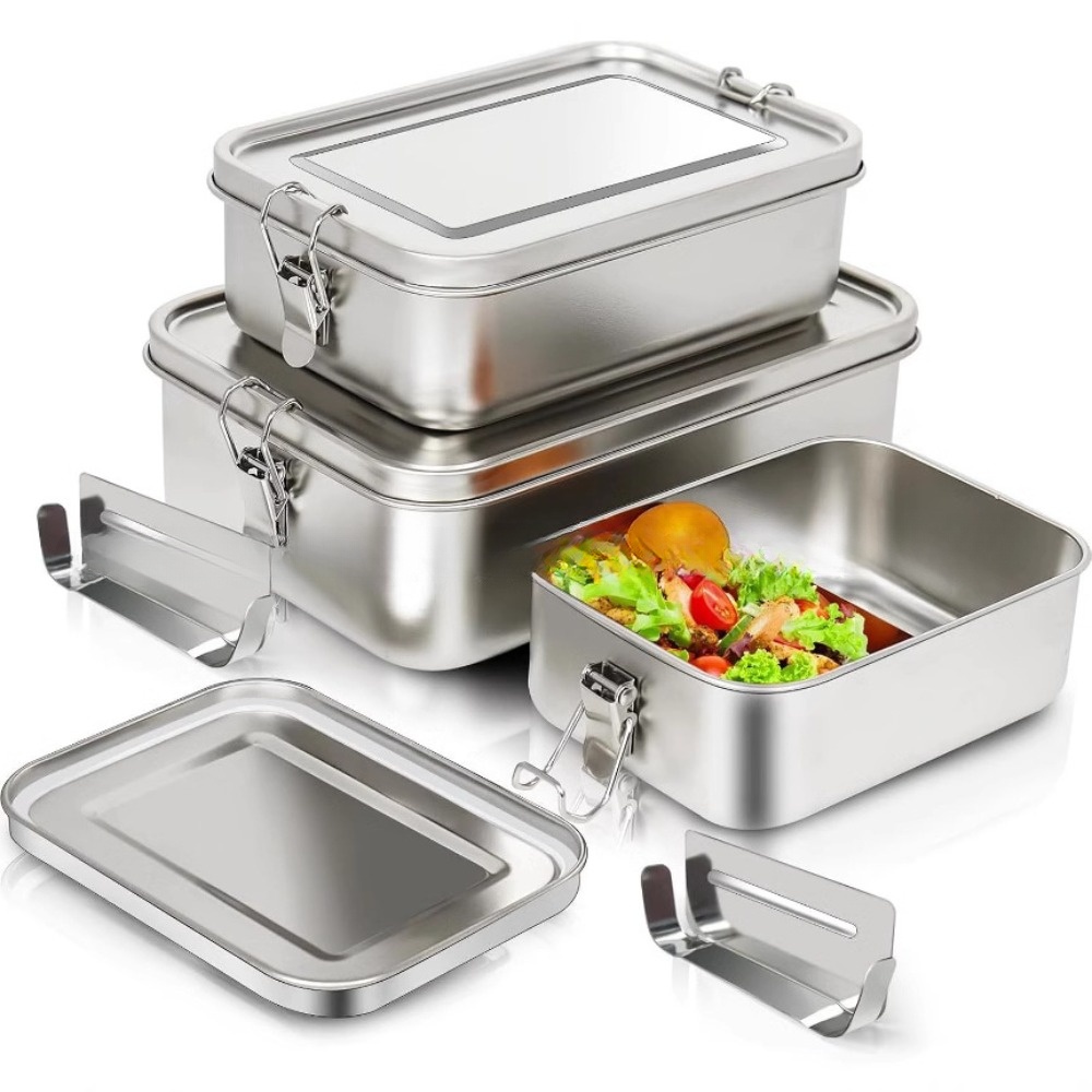 Stainless Steel Bento Box Meta - Meal Prep Microwave ulasan dan harga